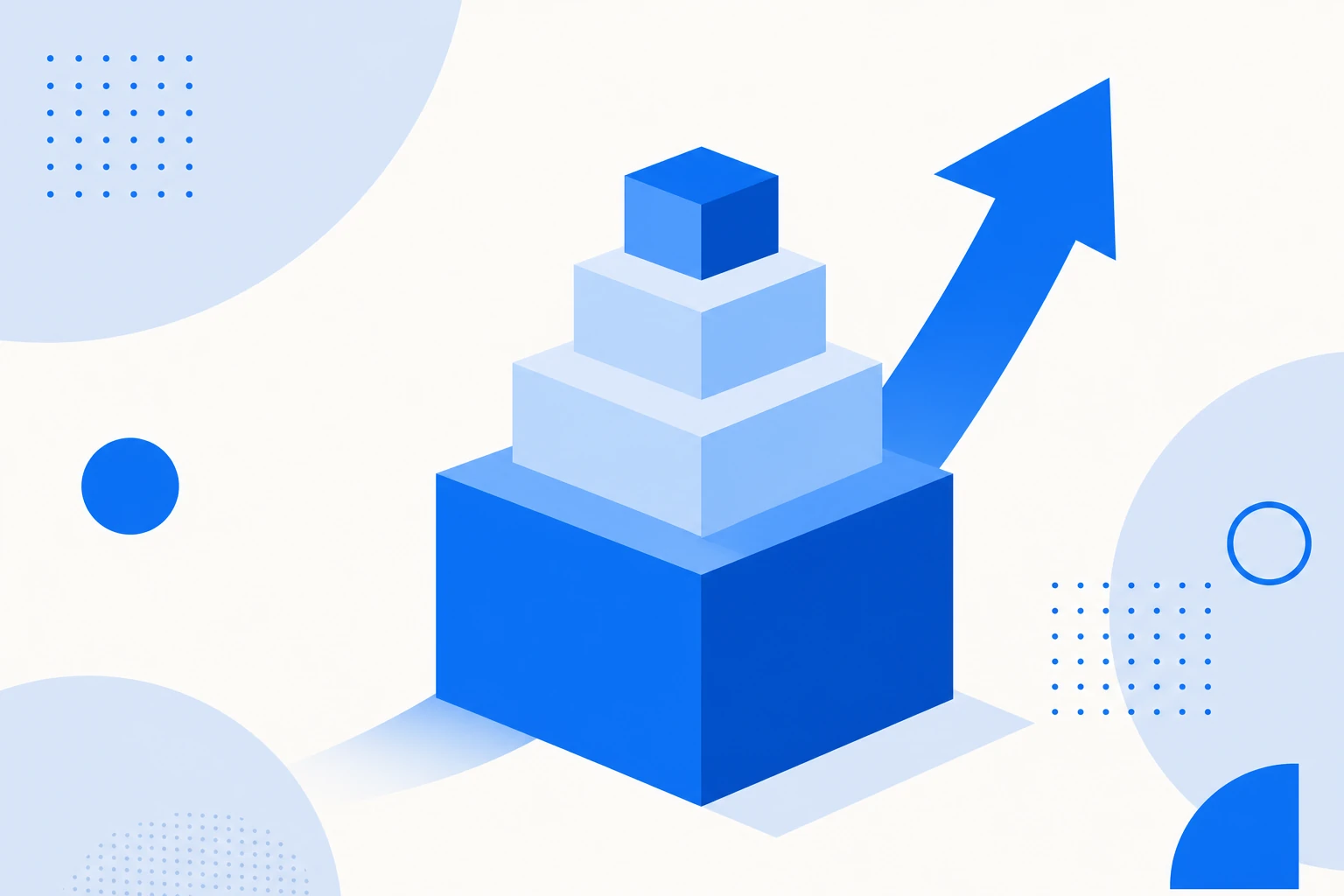 Ilustração de expansão de receita: uma base de clientes existente que rende mais com setas de upsell, cross-sell e uso subindo.