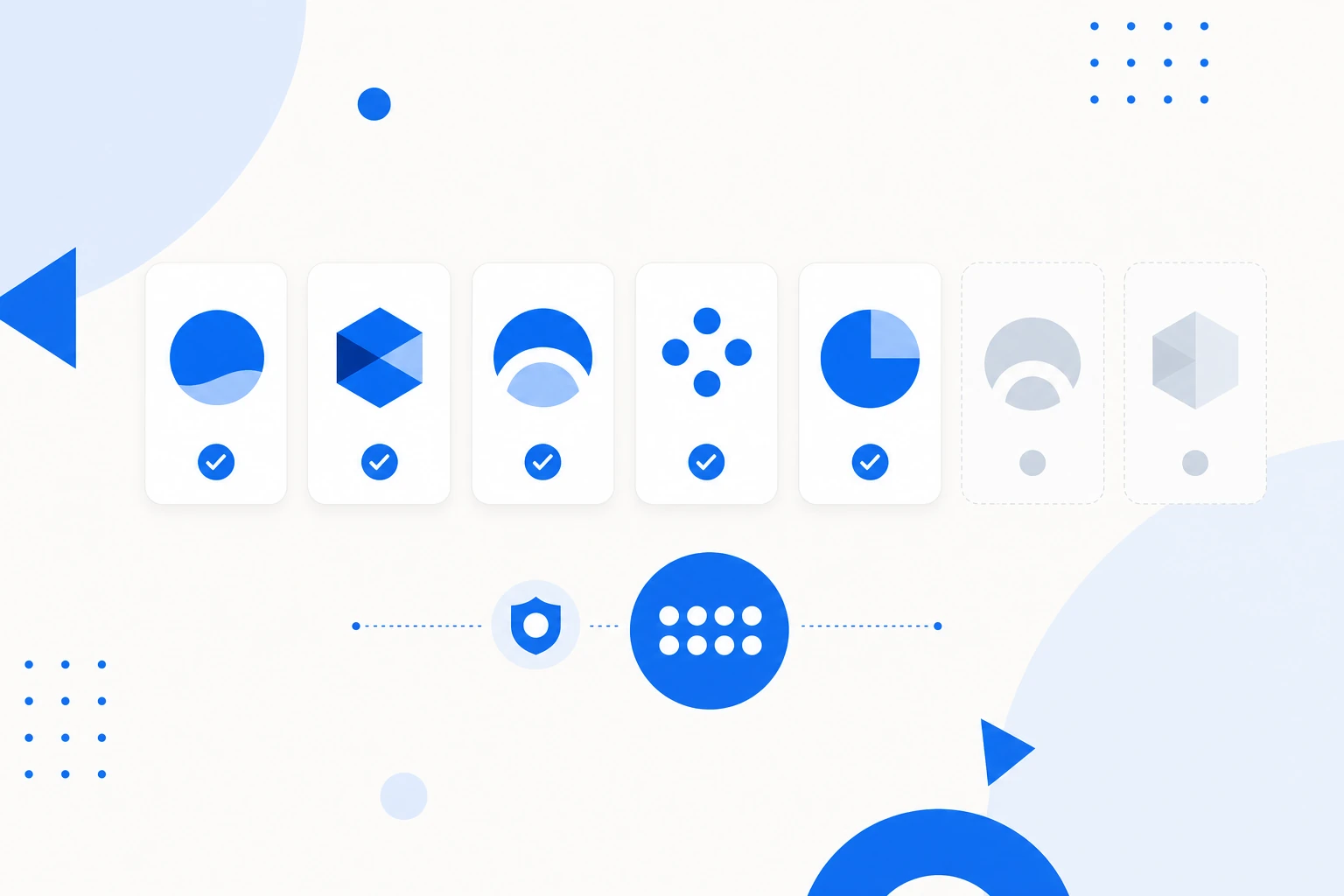 Ilustração de retenção de logos: uma coorte de logotipos de clientes no início do ano e quantos permanecem no fim.