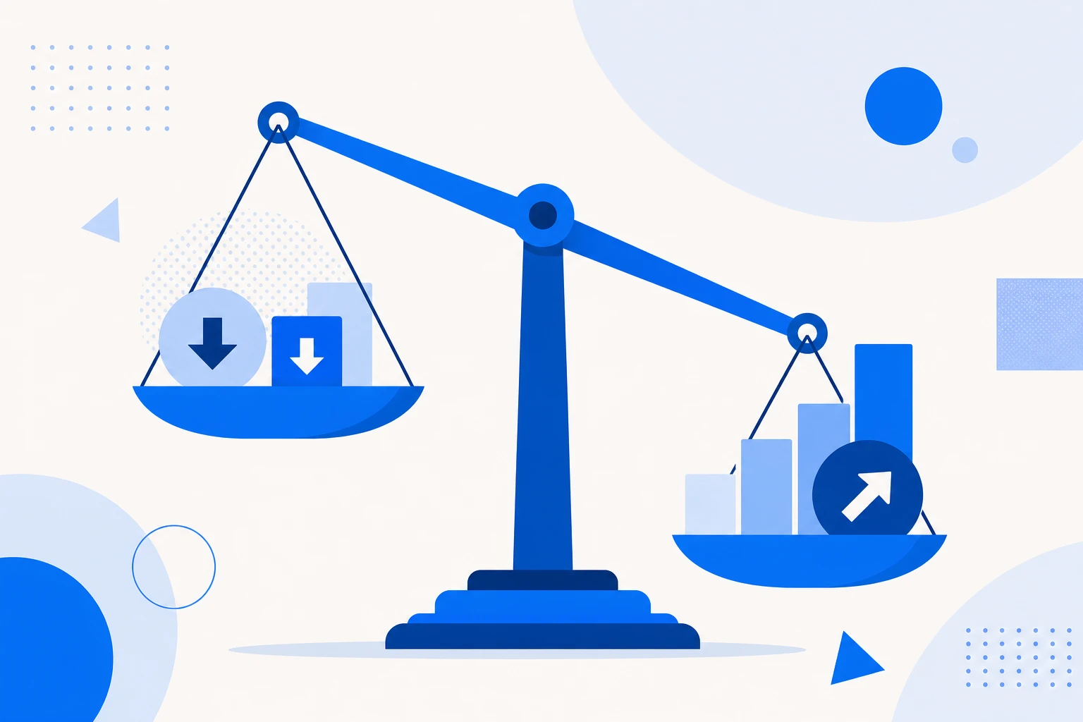 Ilustração do churn líquido de MRR: perdas de receita menos a expansão da base resultando no saldo líquido.