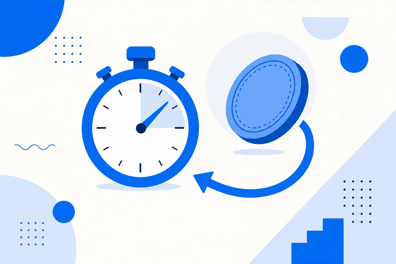 Ilustração do payback period: um investimento voltando aos poucos para o caixa até se pagar por completo.