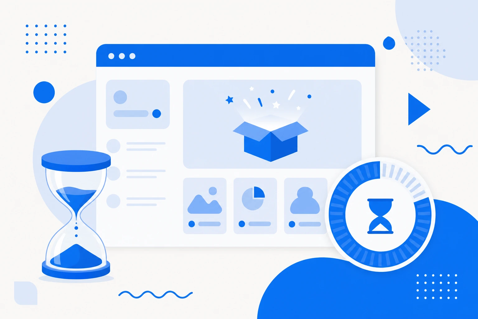 Ilustração de um teste grátis de SaaS: acesso temporário ao produto com uma contagem de dias antes do pagamento.